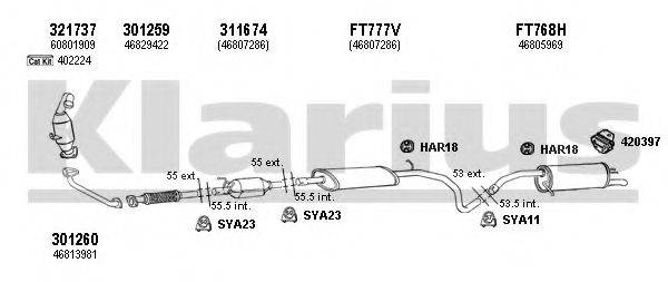KLARIUS 330853U Система випуску ОГ