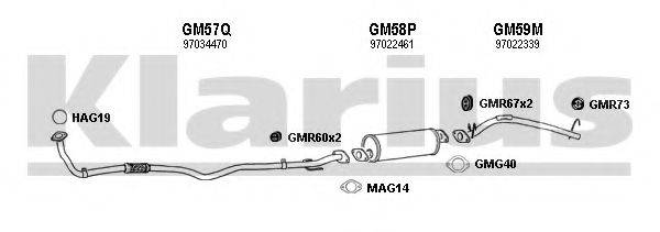 KLARIUS 390433U Система випуску ОГ