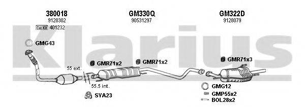 KLARIUS 391029U Система випуску ОГ