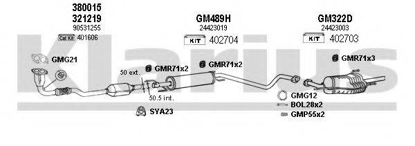 KLARIUS 391293U Система випуску ОГ