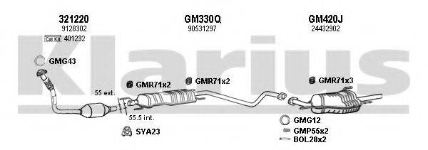 KLARIUS 391425U Система випуску ОГ
