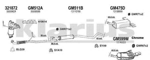 KLARIUS 391430U Система випуску ОГ