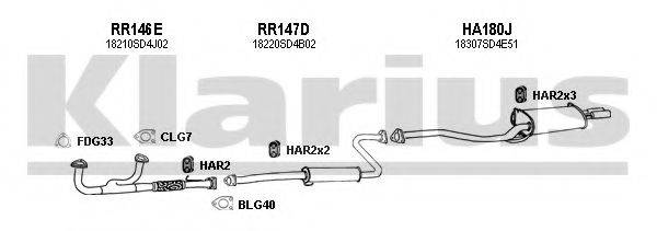 KLARIUS 420087U Система випуску ОГ