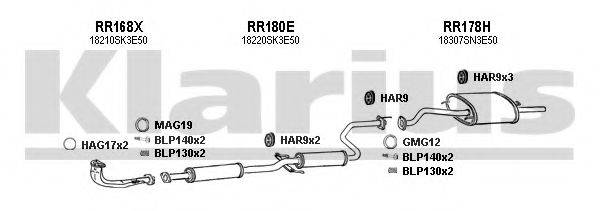 KLARIUS 420145U Система випуску ОГ