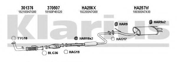 KLARIUS 420147U Система випуску ОГ