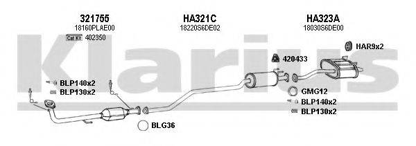 KLARIUS 420216U Система випуску ОГ