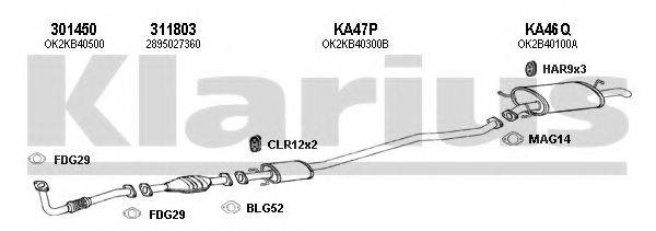 KLARIUS 500023U Система випуску ОГ