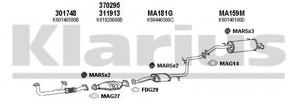 KLARIUS 570098U Система випуску ОГ
