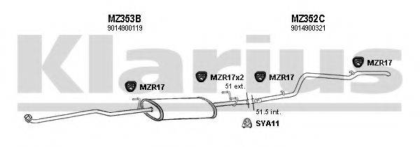 KLARIUS 600300U Система випуску ОГ