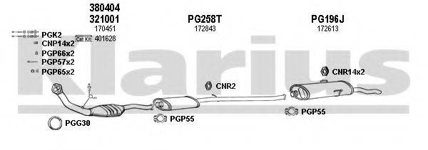 KLARIUS 630218U Система випуску ОГ