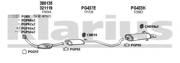 KLARIUS 630320U Система випуску ОГ