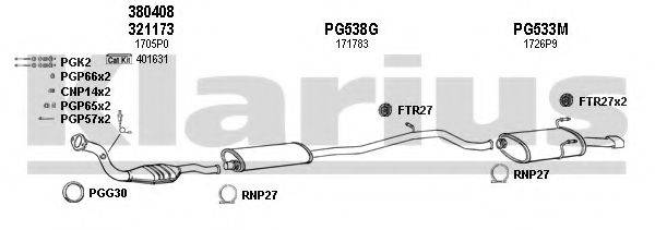KLARIUS 630508U Система випуску ОГ