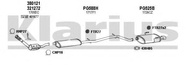 KLARIUS 630584U Система випуску ОГ