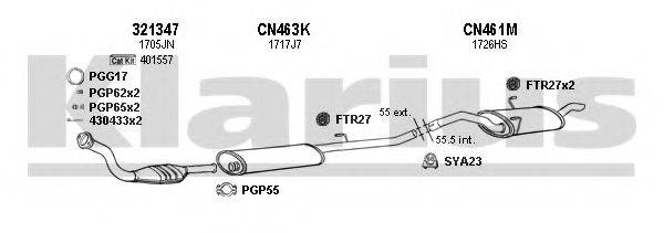 KLARIUS 630662U Система випуску ОГ