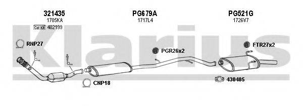 KLARIUS 630749U Система випуску ОГ