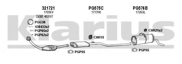KLARIUS 630851U Система випуску ОГ