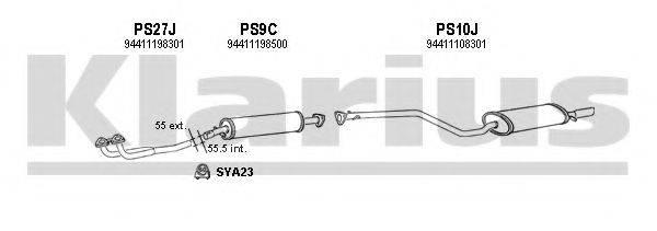 KLARIUS 680014U Система випуску ОГ