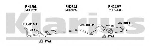 KLARIUS 720093U Система випуску ОГ