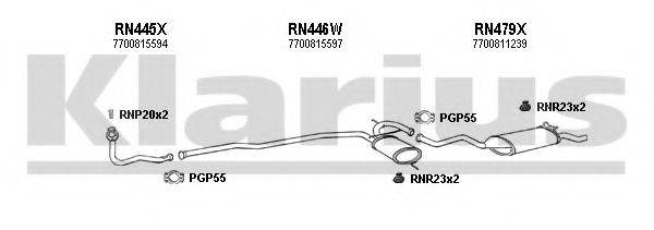 KLARIUS 720431U Система випуску ОГ