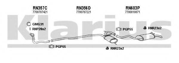 KLARIUS 720625U Система випуску ОГ