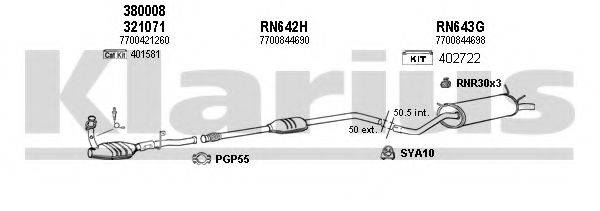 KLARIUS 720665U Система випуску ОГ