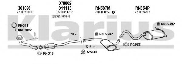 KLARIUS 720692U Система випуску ОГ