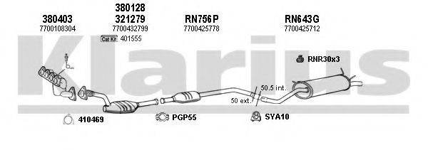 KLARIUS 720808U Система випуску ОГ