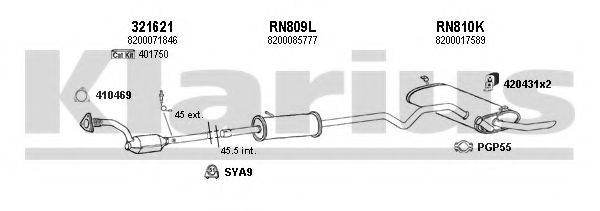 KLARIUS 720867U Система випуску ОГ