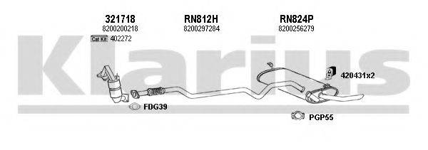 KLARIUS 720958U Система випуску ОГ