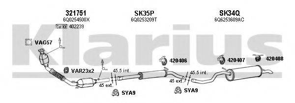 KLARIUS 780080U Система випуску ОГ