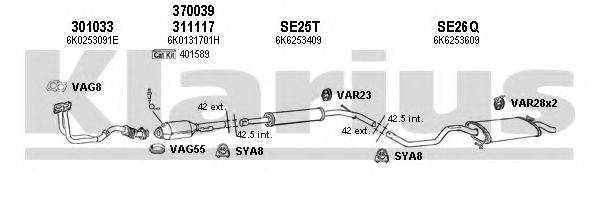 KLARIUS 790071U Система випуску ОГ