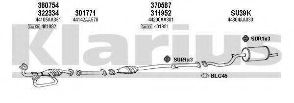 KLARIUS 800057U Система випуску ОГ