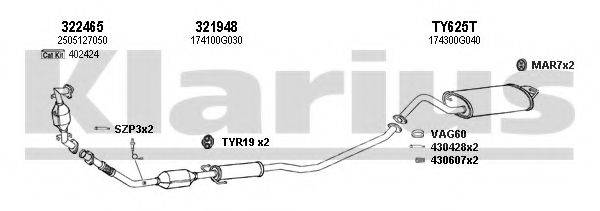 KLARIUS 900425U Система випуску ОГ