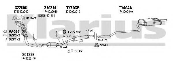 KLARIUS 900463U Система випуску ОГ