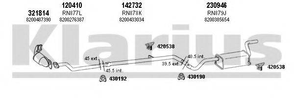 KLARIUS 720959E Система випуску ОГ