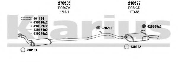 KLARIUS 630897E Система випуску ОГ