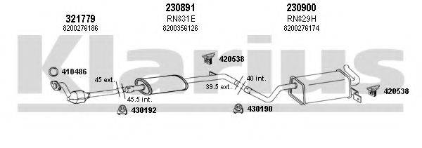 KLARIUS 720996E Система випуску ОГ