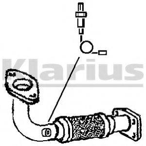 KLARIUS 301634 Труба вихлопного газу