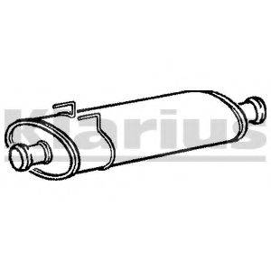 KLARIUS RN733A Середній глушник вихлопних газів