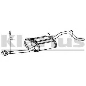 KLARIUS SZ114H Глушник вихлопних газів кінцевий