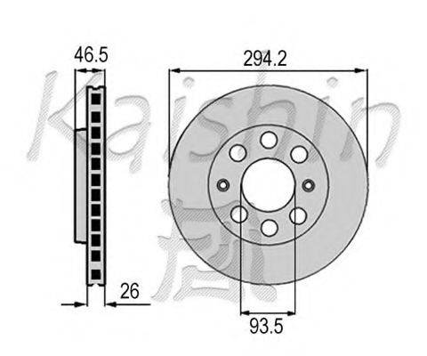 KAISHIN CBR423 гальмівний диск