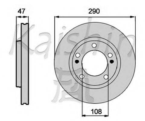 KAISHIN CBR483 гальмівний диск