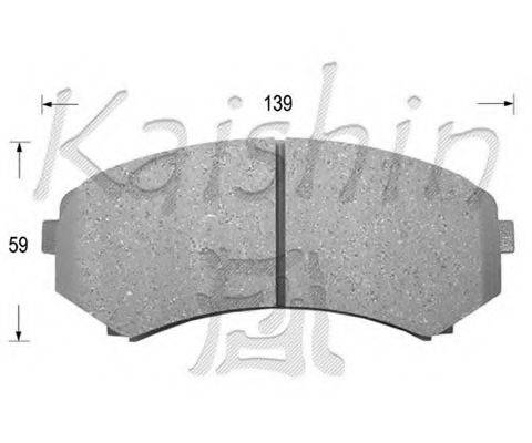 KAISHIN FK6085 Комплект гальмівних колодок, дискове гальмо