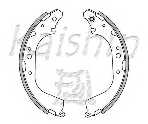 KAISHIN K2305 Комплект гальмівних колодок