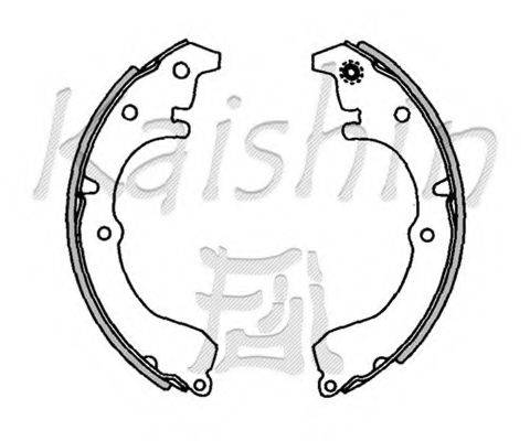 KAISHIN K2313 Комплект гальмівних колодок
