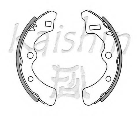 KAISHIN K5510 Комплект гальмівних колодок