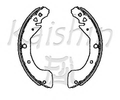 KAISHIN K7918 Комплект гальмівних колодок