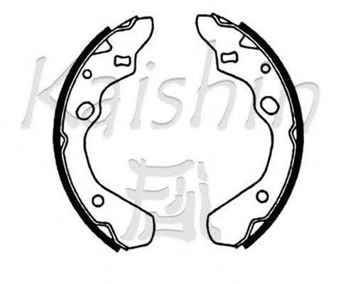 KAISHIN K7925 Комплект гальмівних колодок