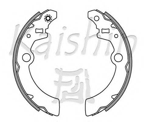 KAISHIN K9959 Комплект гальмівних колодок