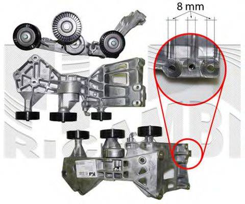 CALIBER 88554 Натягувач ременя, клинового зубча